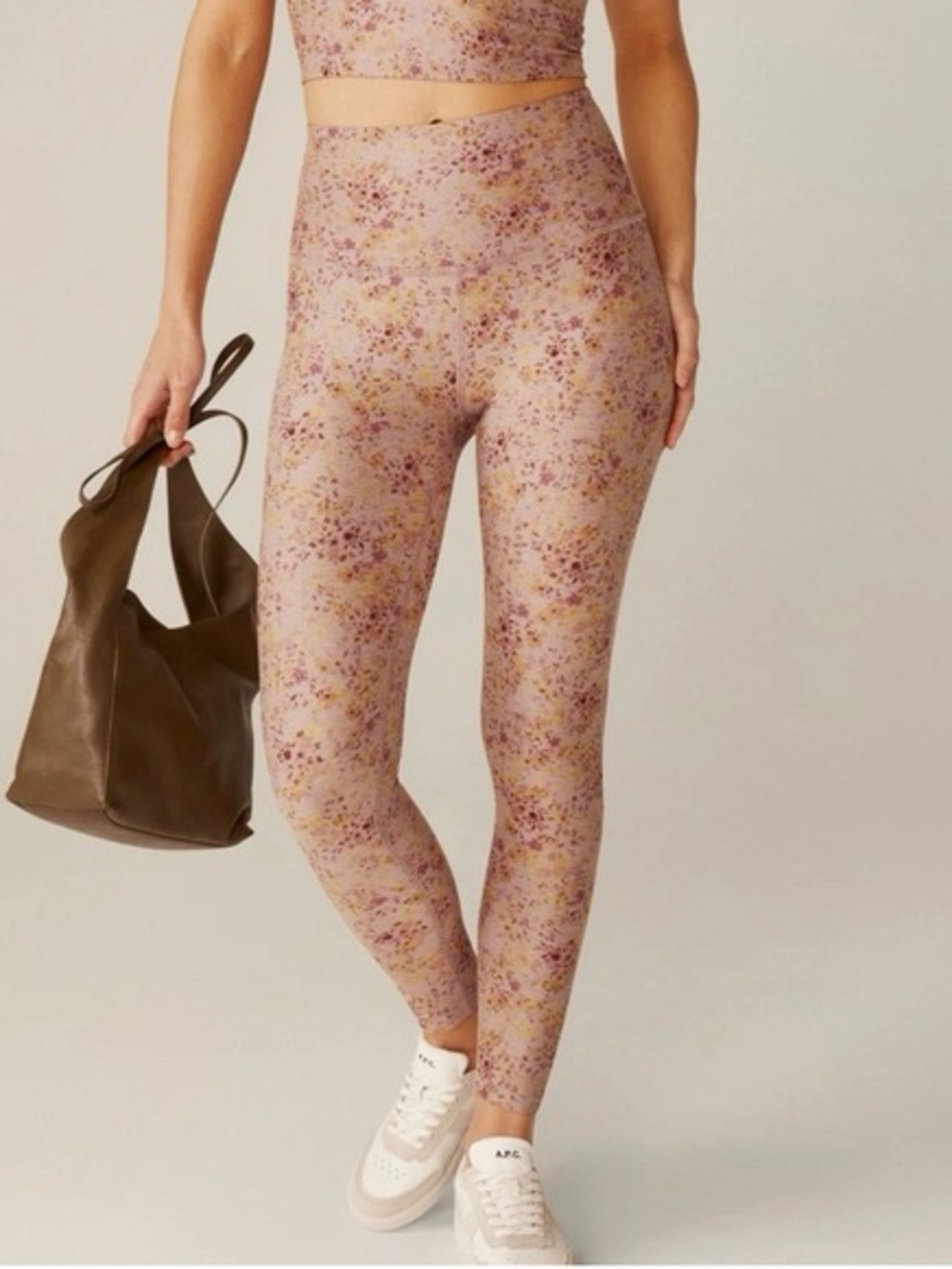Beyond Yoga SoftMark Caught in the Midi Leggings Meadow Floral M